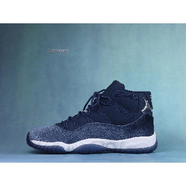 Air Jordan 11 Retro Midnight Navy Velvet AR0715-441 Midnight Navy/Metallic Silver/White Sneakers