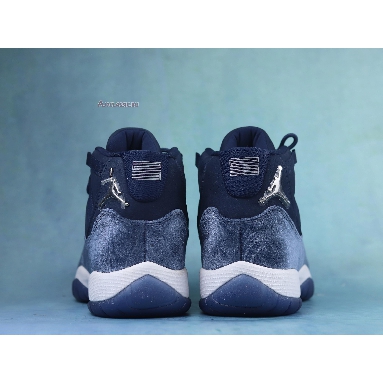 Air Jordan 11 Retro Midnight Navy Velvet AR0715-441 Midnight Navy/Metallic Silver/White Sneakers