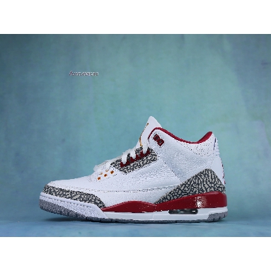 Air Jordan 3 Retro Cardinal Red CT8532-126 White/Light Curry/Cardinal Red/Cement Grey Sneakers