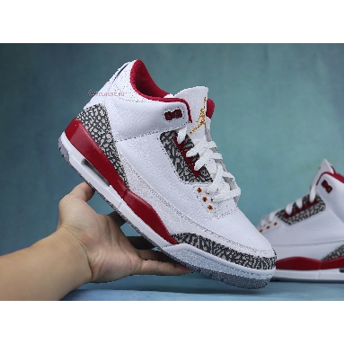 Air Jordan 3 Retro Cardinal Red CT8532-126 White/Light Curry/Cardinal Red/Cement Grey Sneakers