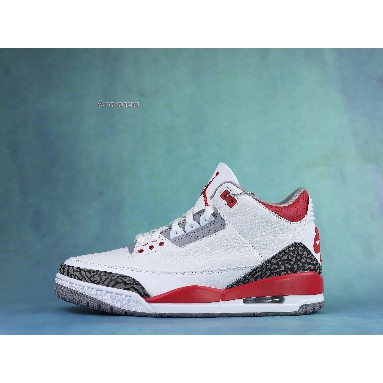 Air Jordan 3 Retro Fire Red 2022 DN3707-160 White/Fire Red/Cement Grey/Black Sneakers