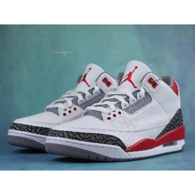 Air Jordan 3 Retro Fire Red 2022 DN3707-160 White/Fire Red/Cement Grey/Black Mens Womens Shoes