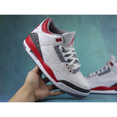 Air Jordan 3 Retro Fire Red 2022 DN3707-160 White/Fire Red/Cement Grey/Black Sneakers