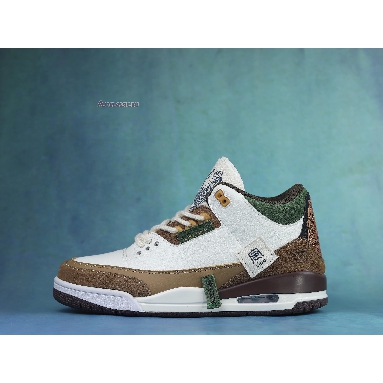 Air Jordan 3 Retro Tiger 398614-500 White/Brown/Green Sneakers