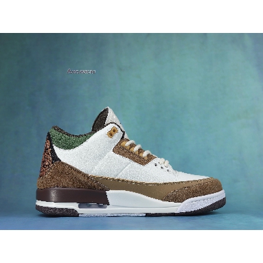 Air Jordan 3 Retro Tiger 398614-500 White/Brown/Green Sneakers