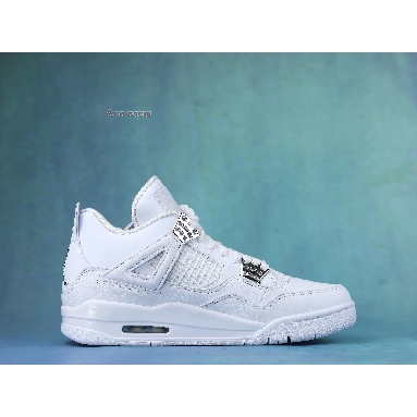 Air Jordan 4 Retro Pure Money 2017 308497-100-02 White/Metallic Silver-Pure Platinum Sneakers