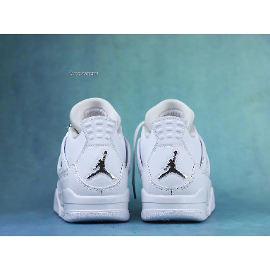 Air Jordan 4 Retro Pure Money 2017 308497-100-02 White/Metallic Silver-Pure Platinum Sneakers