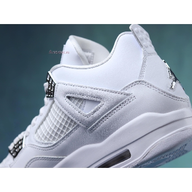 Air Jordan 4 Retro Pure Money 2017 308497-100-02 White/Metallic Silver-Pure Platinum Sneakers