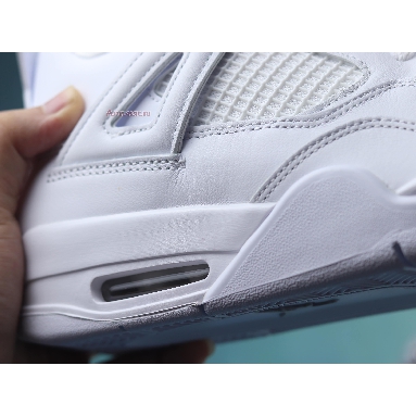 Air Jordan 4 Retro Pure Money 2017 308497-100-02 White/Metallic Silver-Pure Platinum Mens Womens Shoes