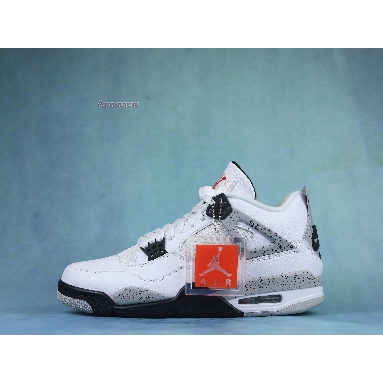 Air Jordan 4 Retro OG White Cement 2016 840606-192-02 White/Fire Red-Tech Grey-Black Sneakers