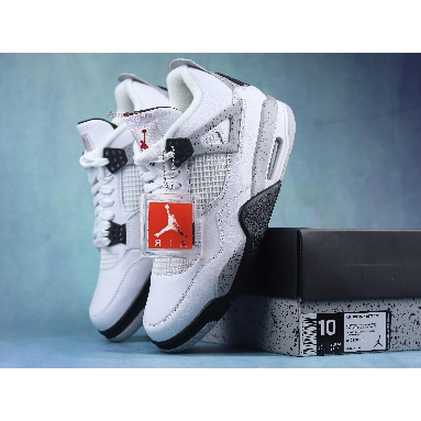 Air Jordan 4 Retro OG White Cement 2016 840606-192-02 White/Fire Red-Tech Grey-Black Sneakers