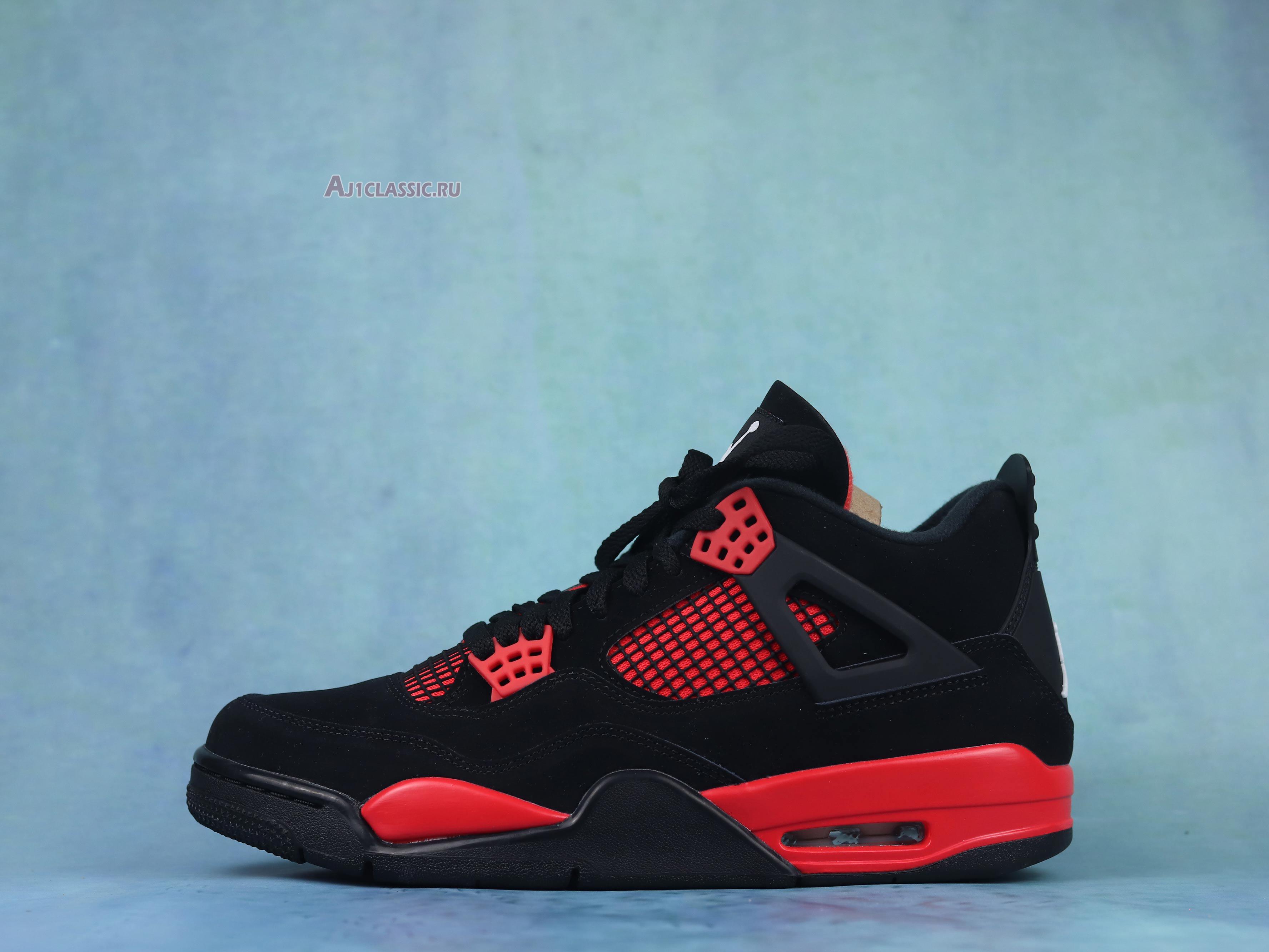 New Air Jordan 4 Retro "Red Thunder" CT8527-016-02 Shoes