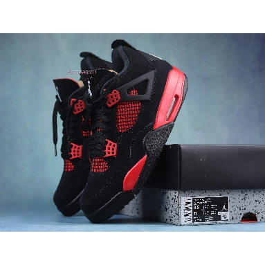 Air Jordan 4 Retro Red Thunder CT8527-016-02 Black/Red Sneakers