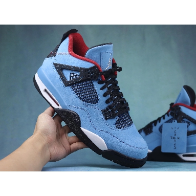 Travis Scott x Air Jordan 4 Retro Cactus Jack 308497-406-02 University Blue/Varsity Red-Black Sneakers