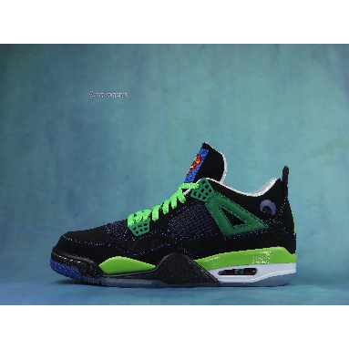 Air Jordan 4 Retro Doernbecher 308497-015 Black/Old Royal/Electric Green/White Sneakers