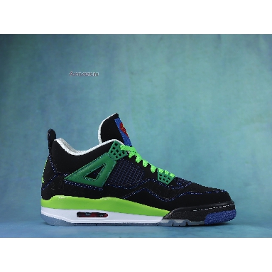 Air Jordan 4 Retro Doernbecher 308497-015 Black/Old Royal/Electric Green/White Sneakers