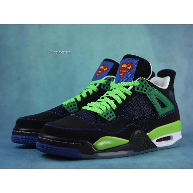 Air Jordan 4 Retro Doernbecher 308497-015 Black/Old Royal/Electric Green/White Sneakers