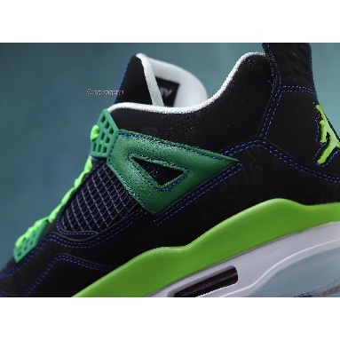 Air Jordan 4 Retro Doernbecher 308497-015 Black/Old Royal/Electric Green/White Sneakers