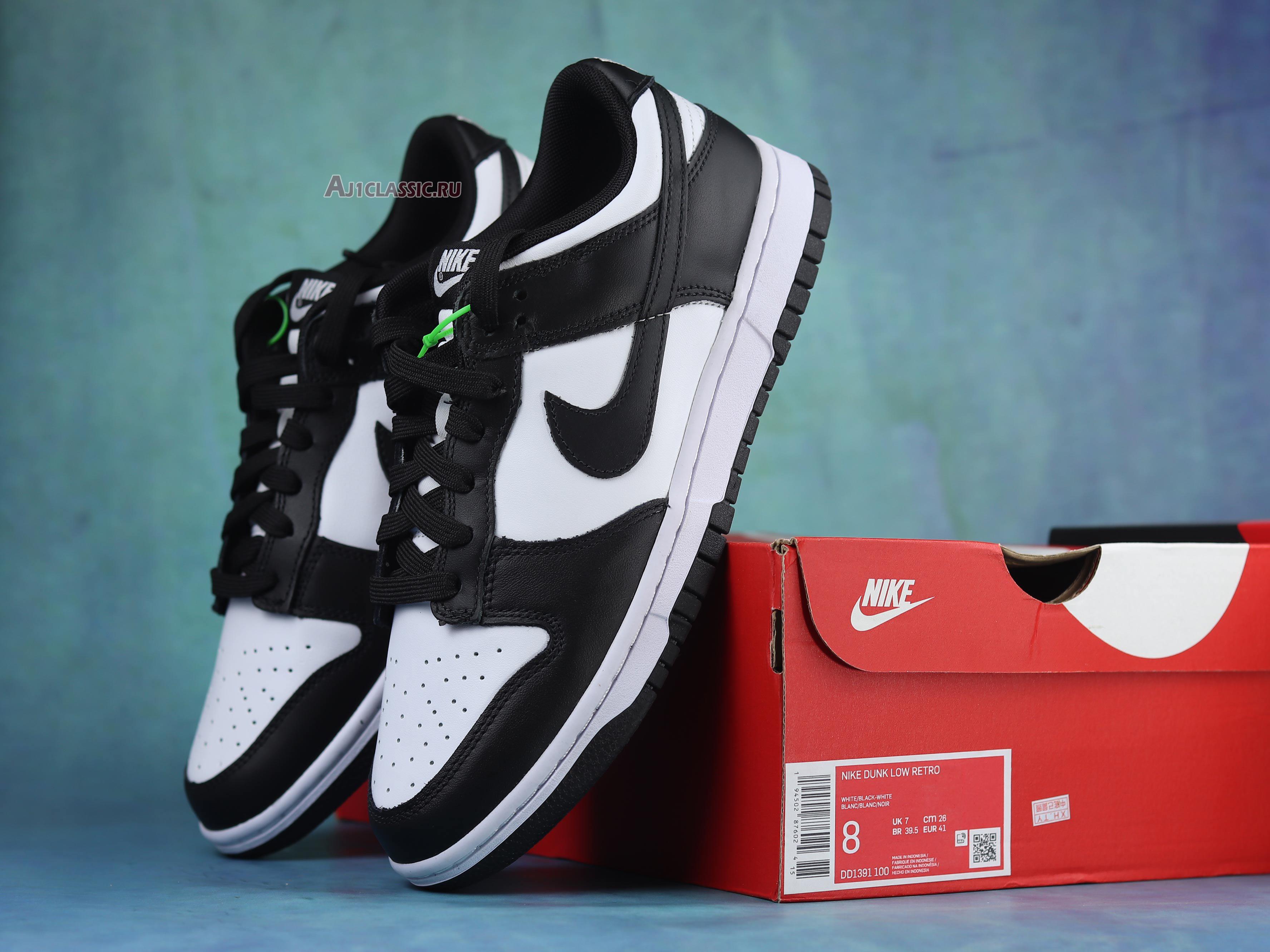 New Nike Dunk Low "Black White" DD1391-100-004 Shoes