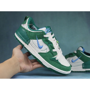 Nike Dunk Low Disrupt 2 Malachite DH4402-001 Phantom/Malachite/Green Noise/University Blue Mens Womens Shoes