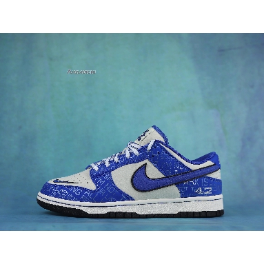 Nike Dunk Low Jackie Robinson DV2122-400-02 Racer Blue/Racer Blue-Coconut Mens Womens Shoes