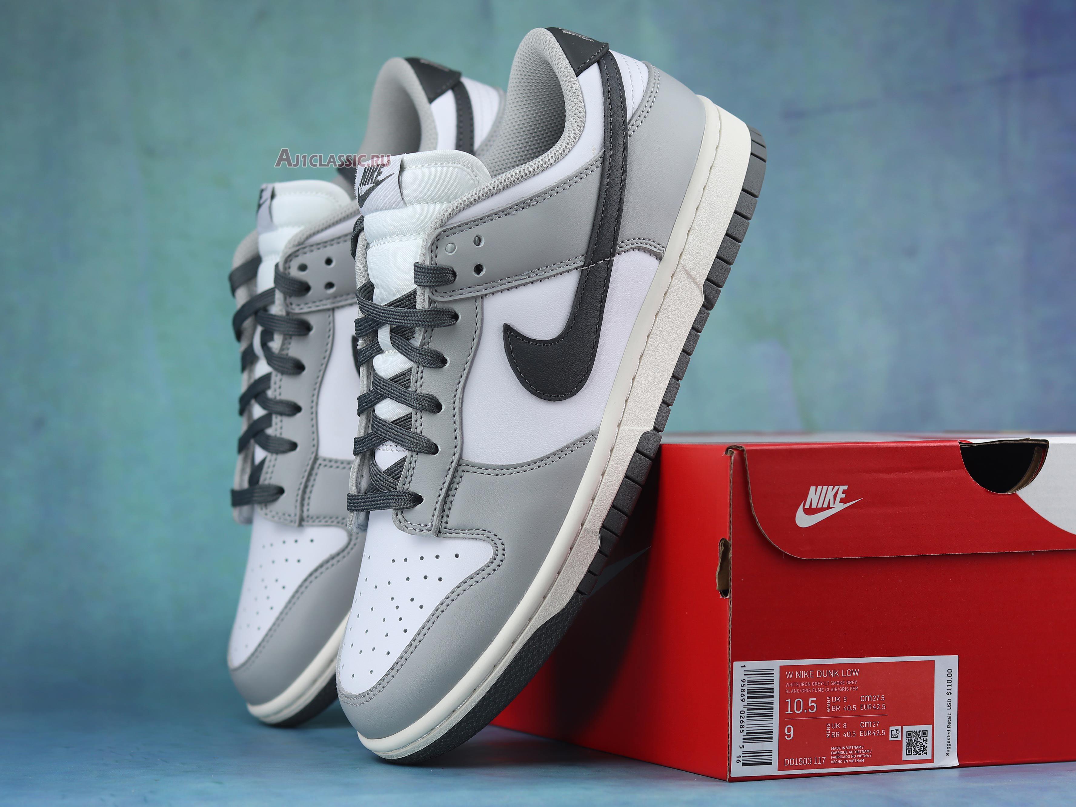 New Nike Dunk Low "Light Smoke Grey" DD1503-117-02 Shoes