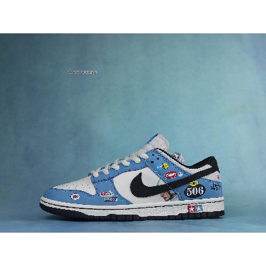 Nike Dunk Low Racing Buggt Sand Scorchrc TG1391-506 Blue/White/Black/Red-Yellow Mens Womens Shoes