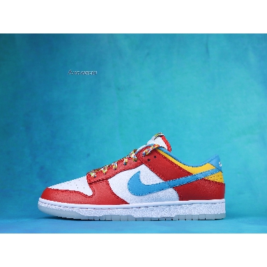 LeBron James x Nike Dunk Low Fruity Pebbles DH8009-600 Habanero Red/Laser Blue-White Sneakers