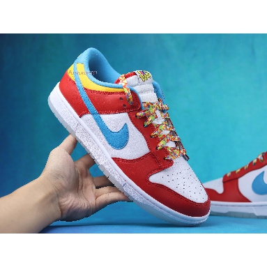 LeBron James x Nike Dunk Low Fruity Pebbles DH8009-600 Habanero Red/Laser Blue-White Sneakers