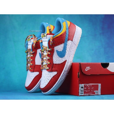 LeBron James x Nike Dunk Low Fruity Pebbles DH8009-600 Habanero Red/Laser Blue-White Sneakers