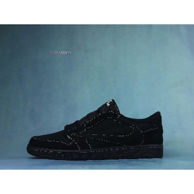 Travis Scott x Air Jordan 1 Low OG SP Black Phantom DM7866-001-02 Black/Phantom Mens Womens Shoes