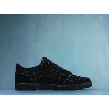 Travis Scott x Air Jordan 1 Low OG SP Black Phantom DM7866-001-02 Black/Phantom Mens Womens Shoes