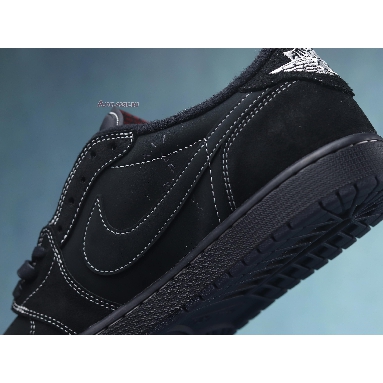 Travis Scott x Air Jordan 1 Low OG SP Black Phantom DM7866-001-02 Black/Phantom Mens Womens Shoes