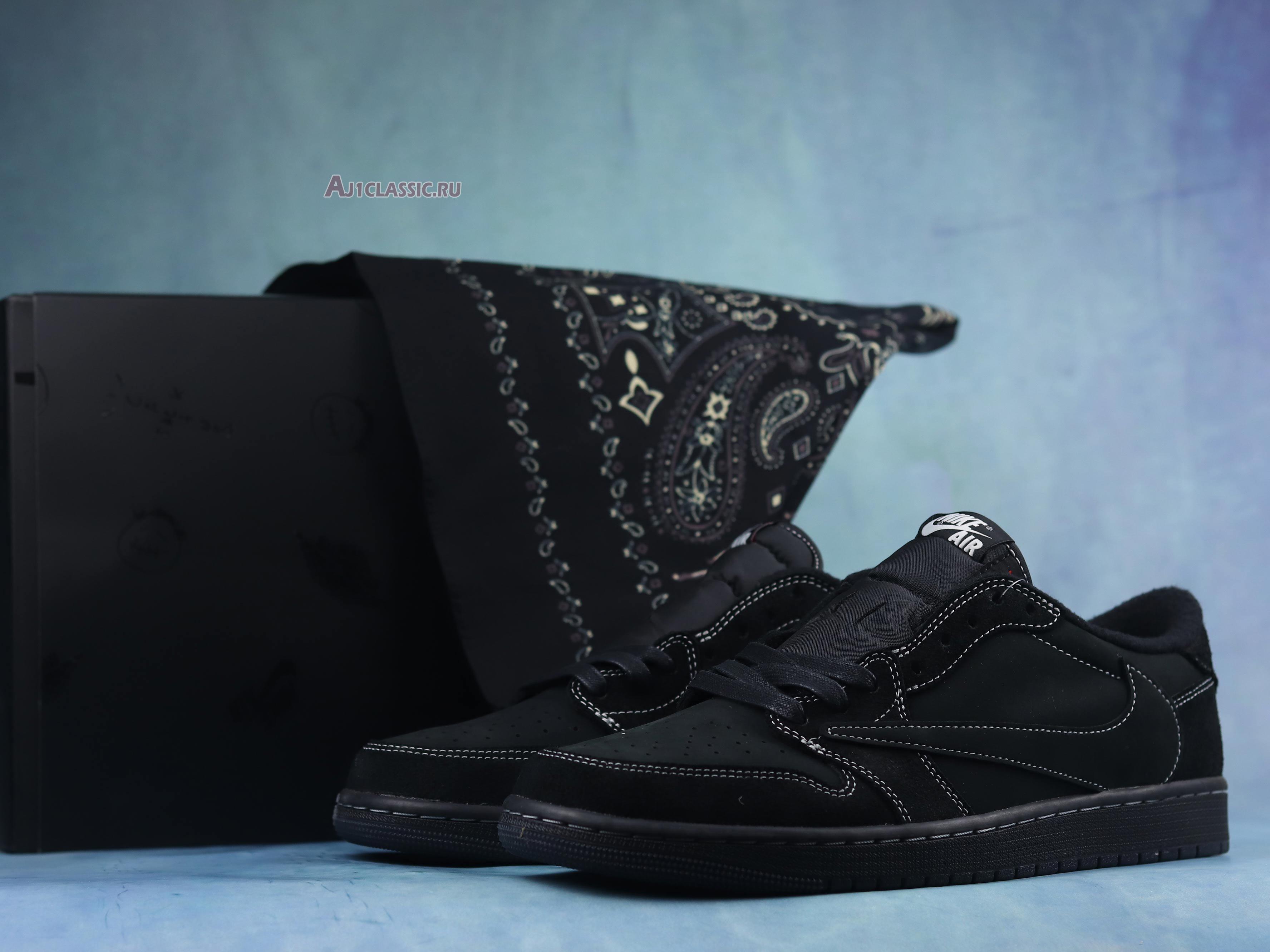 New Travis Scott x Air Jordan 1 Low OG SP "Black Phantom" DM7866-001-02 Shoes