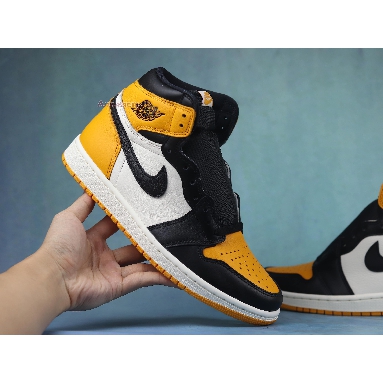 Air Jordan 1 High OG Taxi 555088-711-02 Taxi/Black-Sail Mens Womens Shoes