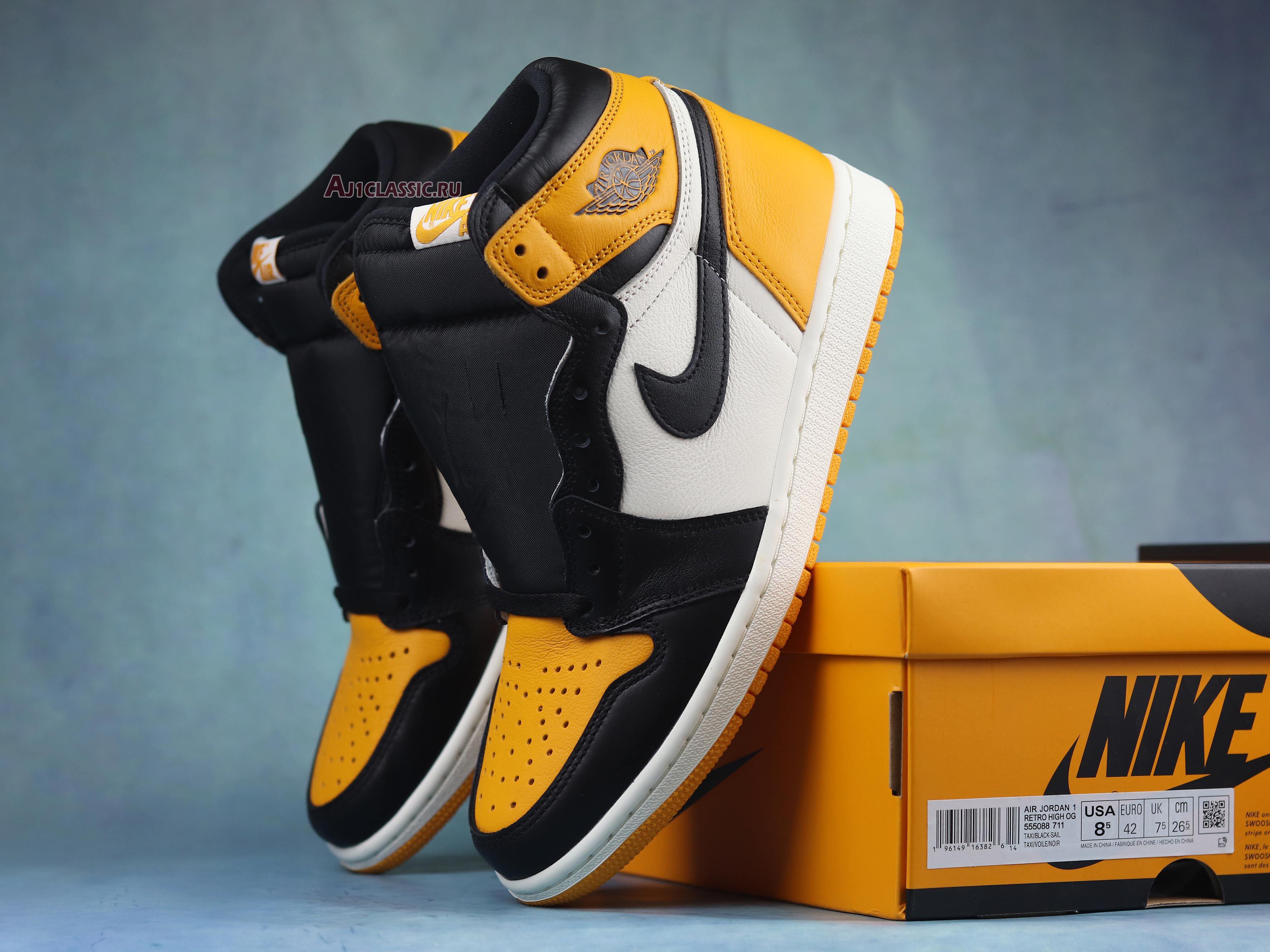 New Air Jordan 1 High OG "Taxi" 555088-711-02 Shoes