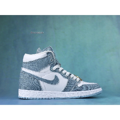 Air Jordan 1 High OG Denim DM9036-104-02 White/Worn Blue-Metallic Gold Sneakers