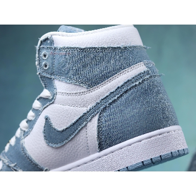 Air Jordan 1 High OG Denim DM9036-104-02 White/Worn Blue-Metallic Gold Sneakers