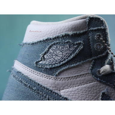 Air Jordan 1 High OG Denim DM9036-104-02 White/Worn Blue-Metallic Gold Mens Womens Shoes