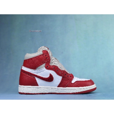 Air Jordan 1 High OG Newstalgia Chenille DJ4891-061 Light Iron Ore/Varsity Red/Sail Sneakers