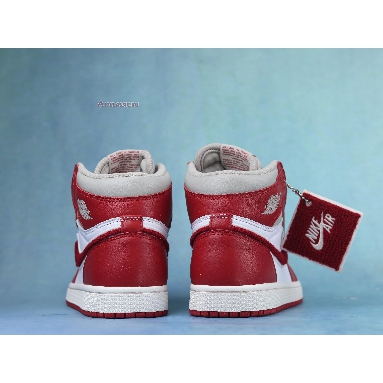 Air Jordan 1 High OG Newstalgia Chenille DJ4891-061 Light Iron Ore/Varsity Red/Sail Mens Womens Shoes