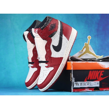 Air Jordan 1 Retro High OG Chicago Lost & Found DZ5485-612 Varsity Red/Black/Sail/Muslin Mens Womens Shoes