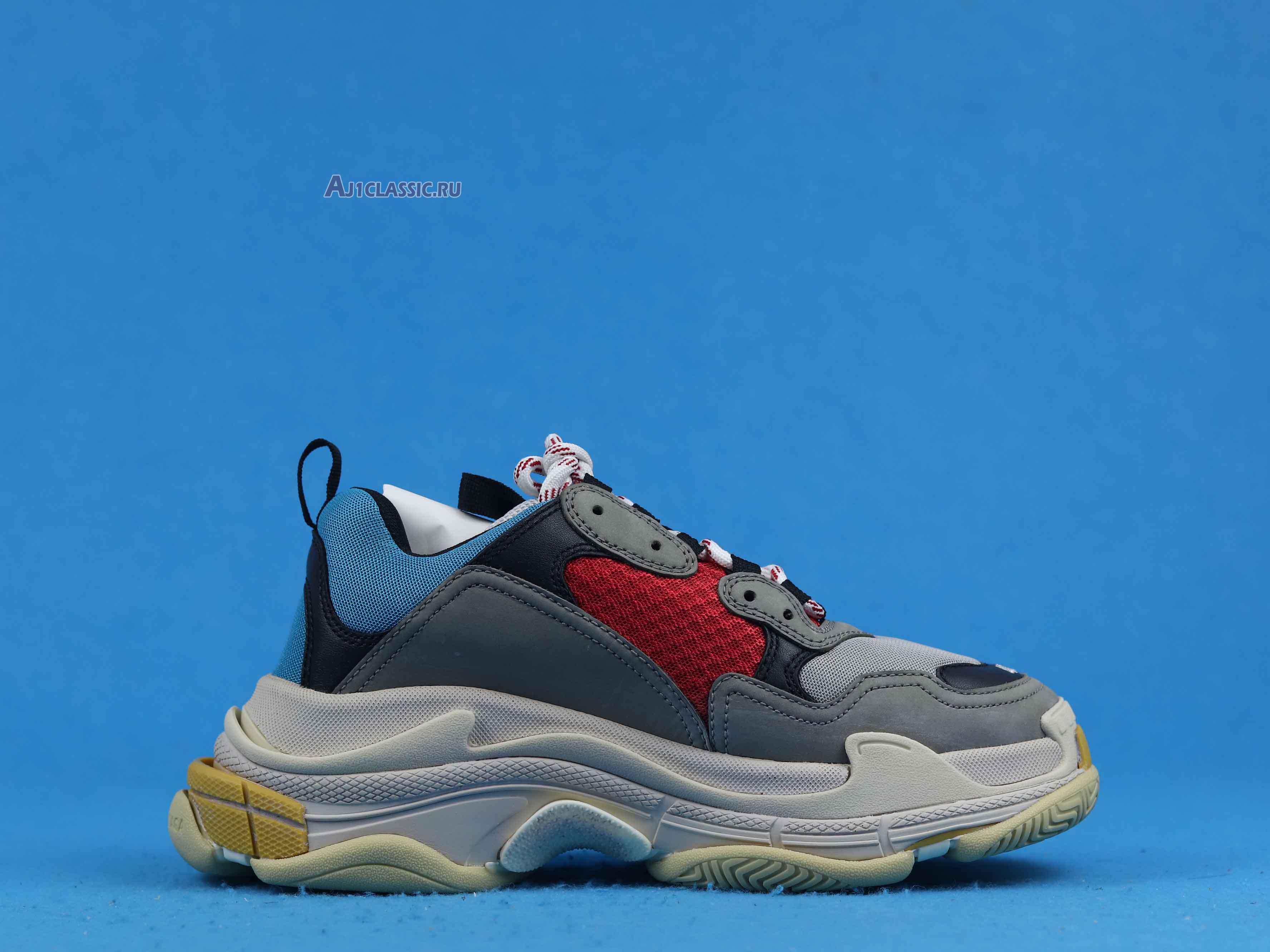 New Balenciaga Triple S Sneaker "Blue Red" 2018 533883 W09O2 4365 Shoes