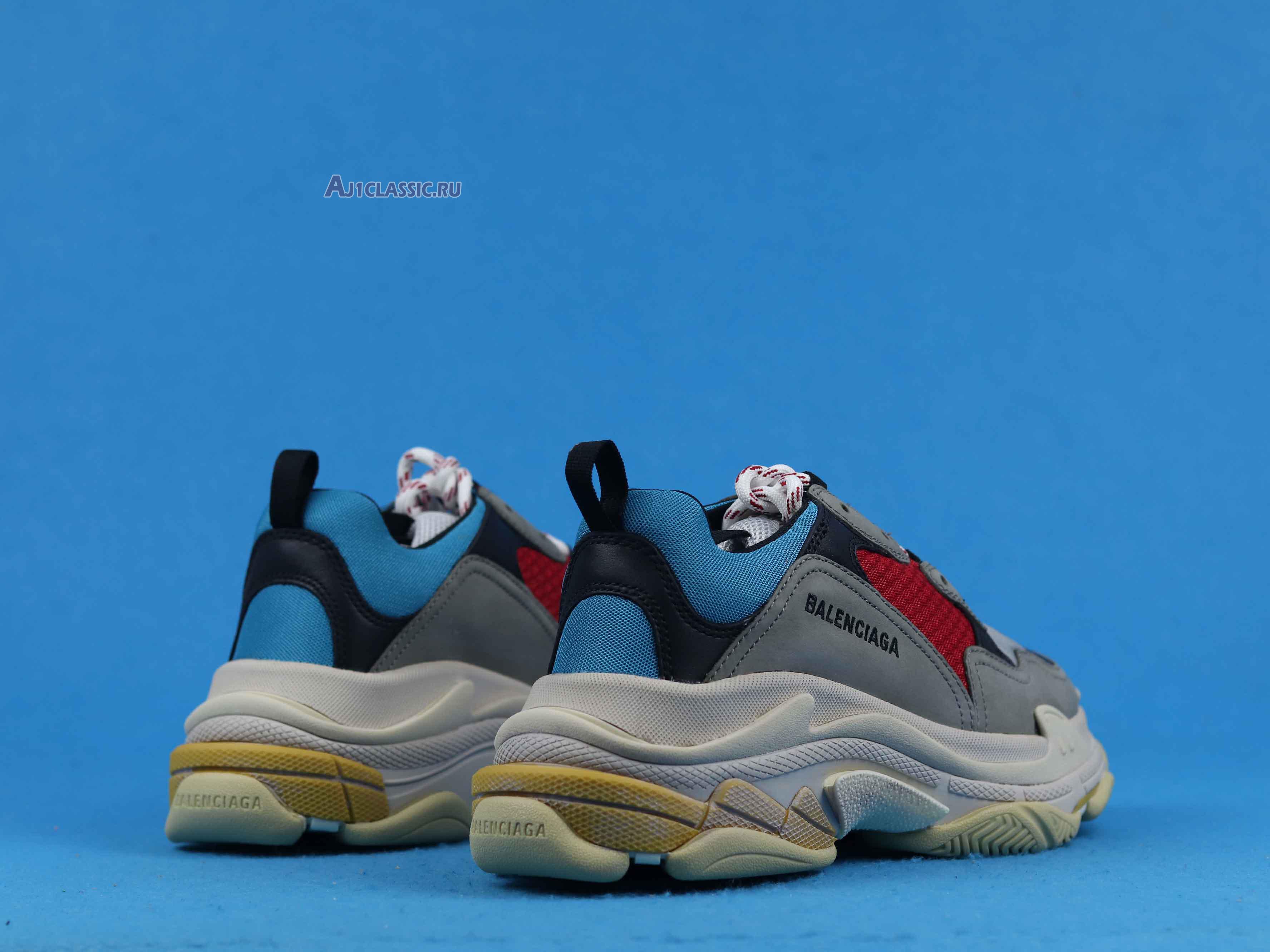 New Balenciaga Triple S Sneaker "Blue Red" 2018 533883 W09O2 4365 Shoes