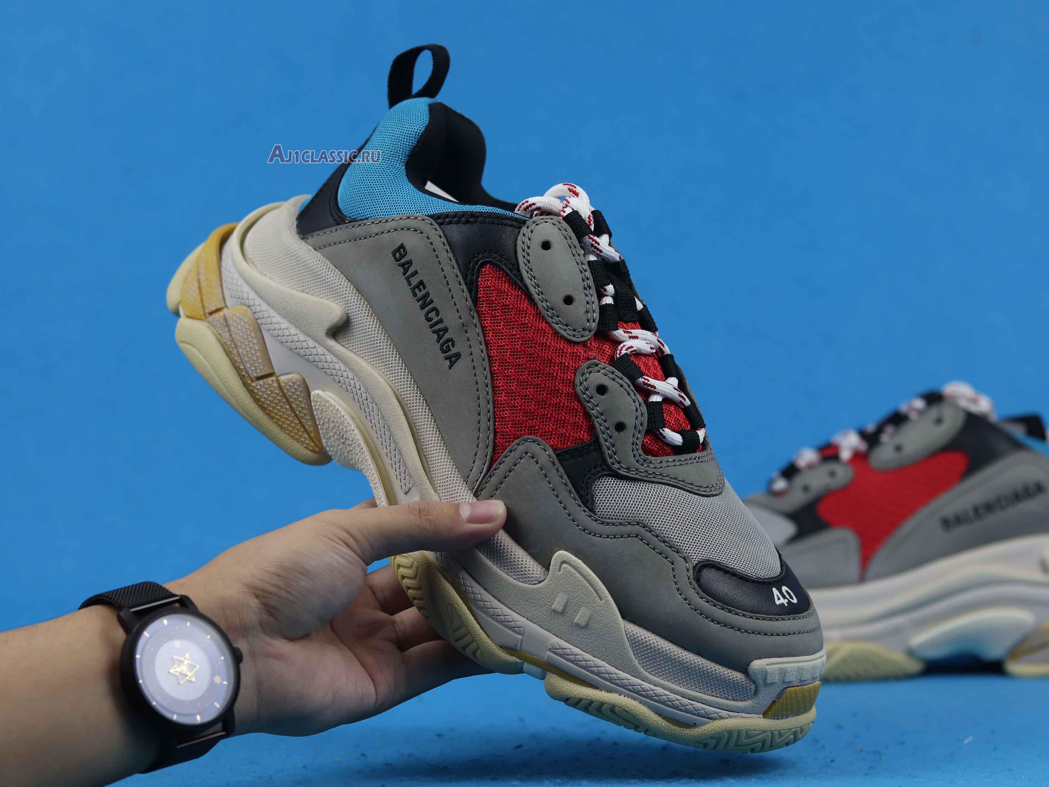 New Balenciaga Triple S Sneaker "Blue Red" 2018 533883 W09O2 4365 Shoes