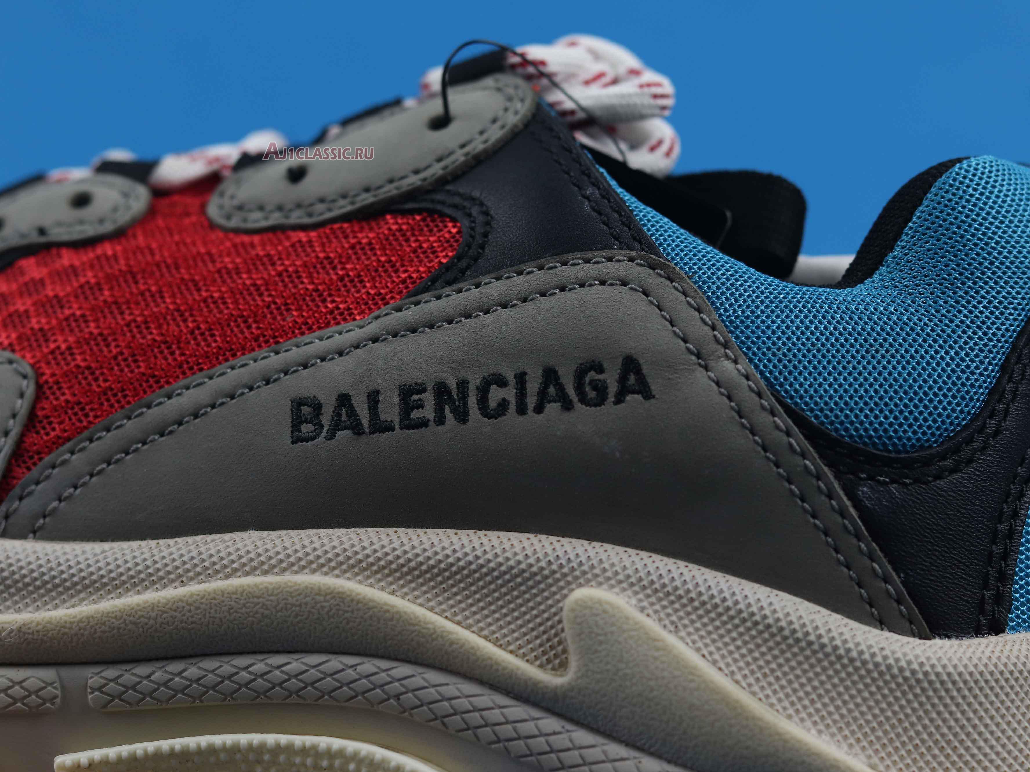 New Balenciaga Triple S Sneaker "Blue Red" 2018 533883 W09O2 4365 Shoes