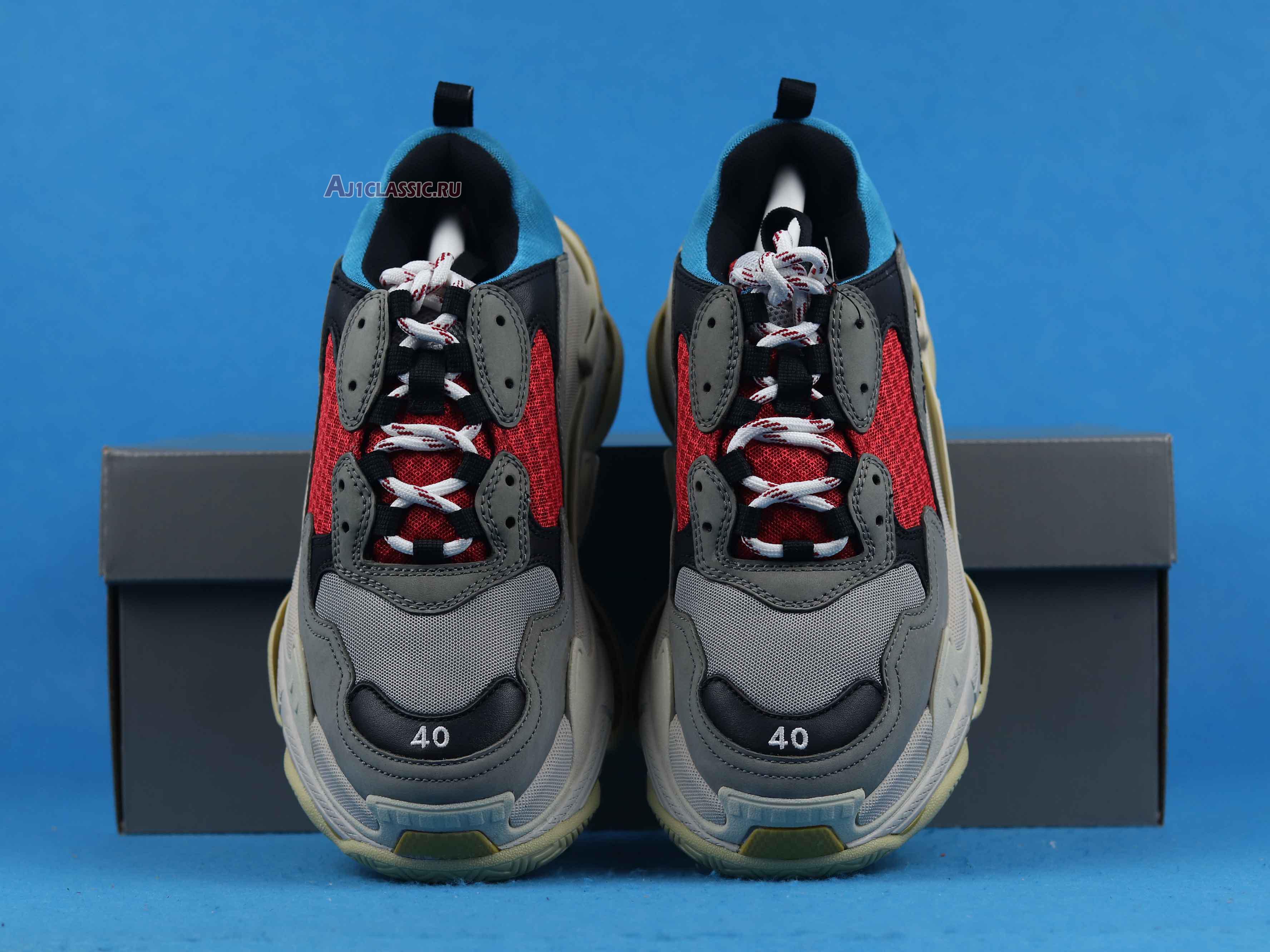 New Balenciaga Triple S Sneaker "Blue Red" 2018 533883 W09O2 4365 Shoes