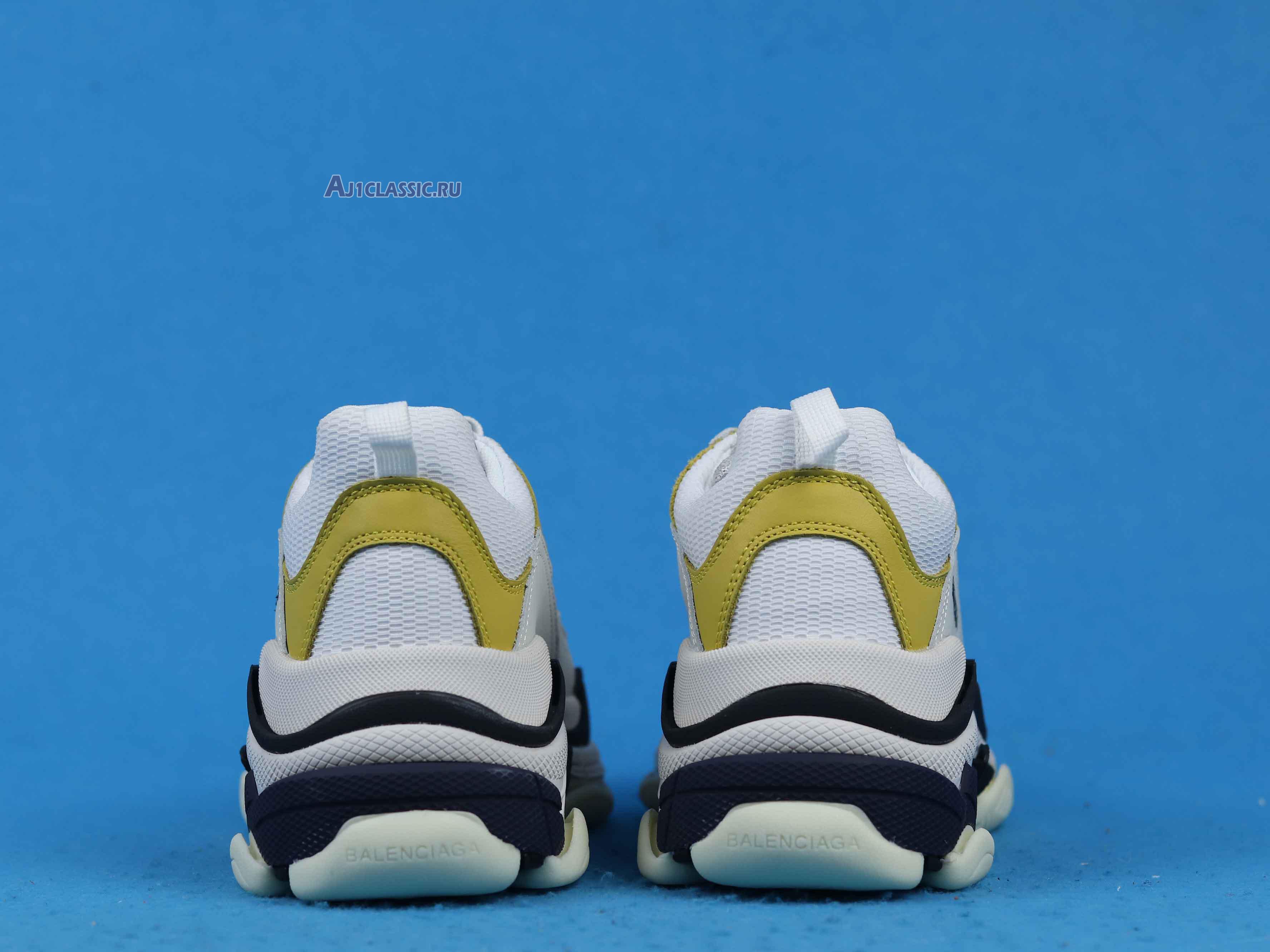 New Balenciaga Triple S Sneaker "White Yellow" 2018 483513 W06E2 6890 Shoes