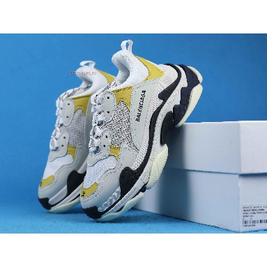 Balenciaga Triple S Sneaker White Yellow 2018 483513 W06E2 6890 White/Yellow/Grey/Black Mens Womens Shoes