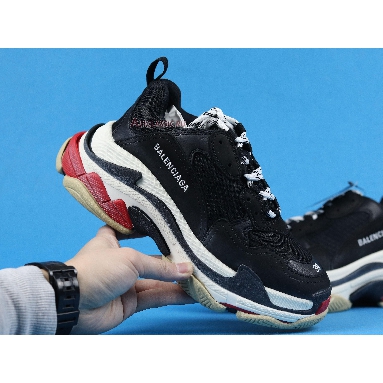 Balenciaga Triple S Sneaker Black Red 533882 W09OM 1000 Black/White/Red Sneakers